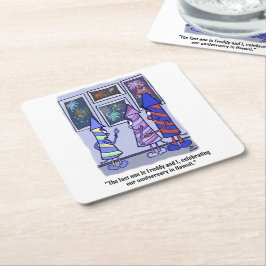 Låt oss Celebrate White Plastic Underlägg