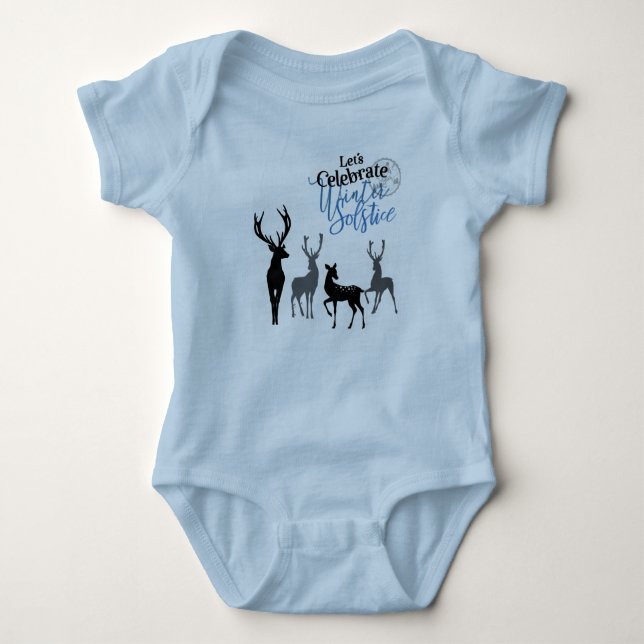 Låt oss Celebrate Winter Solstice Baby T Shirt (Framsida)