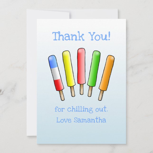 Låt oss chill födelsedag tack kort (Framsida)