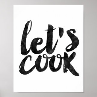 Låt oss Cook Poster