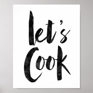 Låt oss Cook Poster