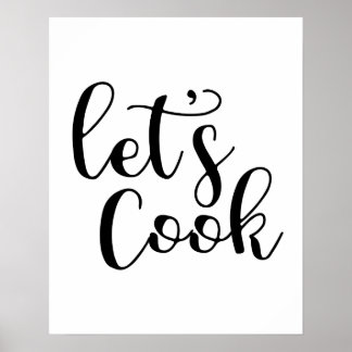 Låt oss Cook-Poster Poster