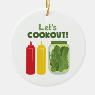 Låt oss Cookout! Julgransprydnad Keramik