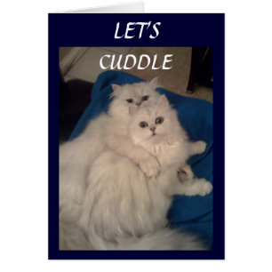 LÅT OSS CUDDLE HÄLSNINGSKORT