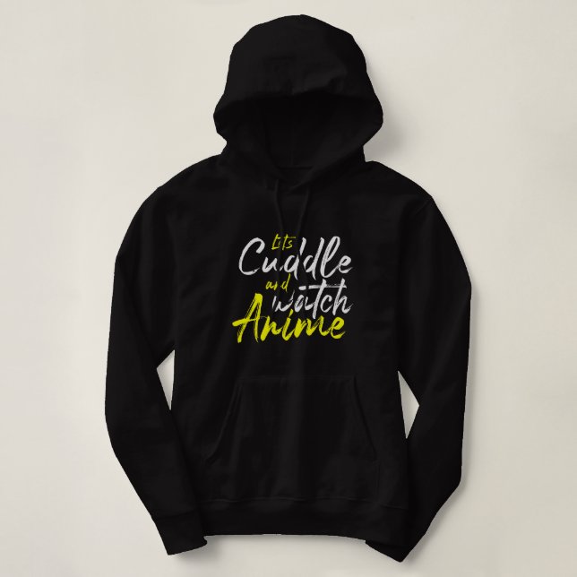 Låt oss Cuddle och Watch Anime - Några mål T Shirt (Design framsida)