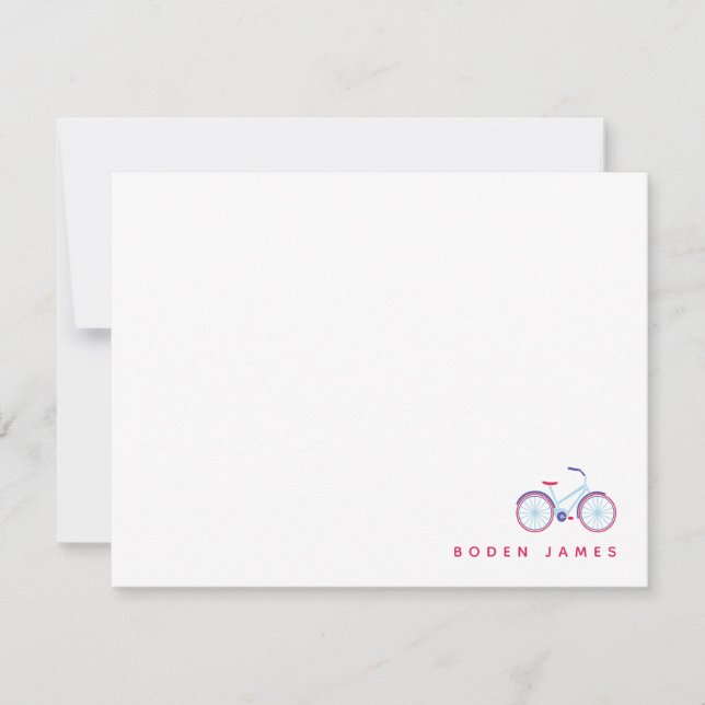 Låt Oss cykla Anteckningskort (Framsida)