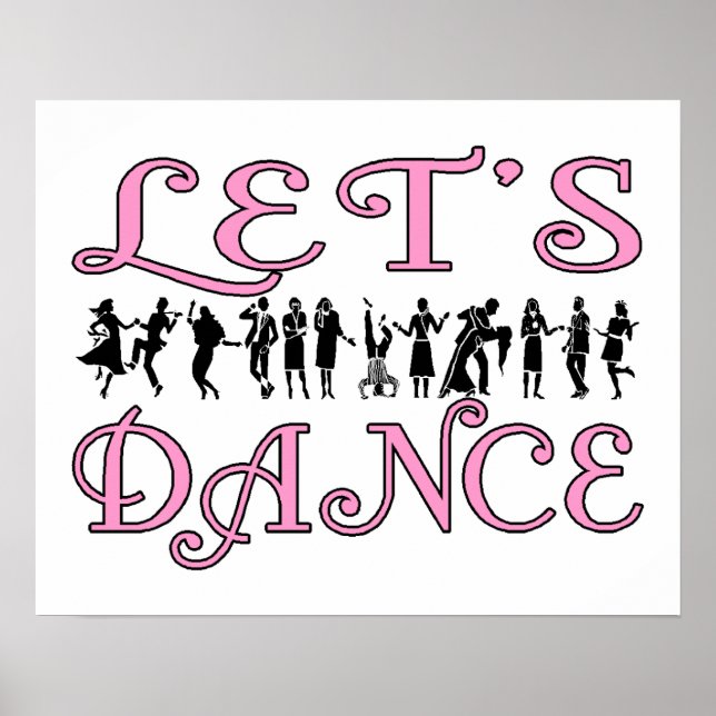 Låt oss Dance Dancing Par Poster (Framsidan)