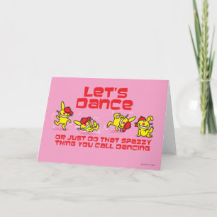 Låt oss Dance Helgkort