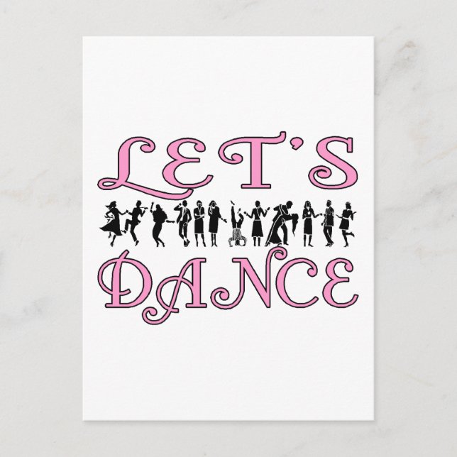 Låt oss Dance Vykort (Framsida)