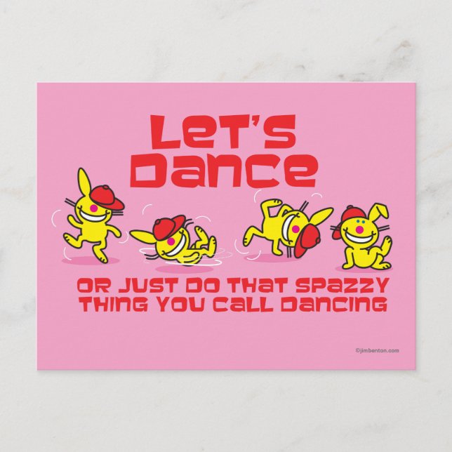 Låt oss Dance Vykort (Framsida)