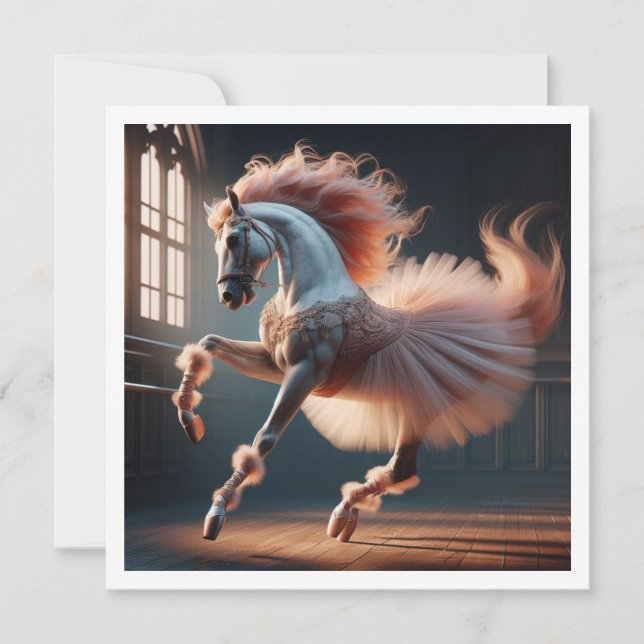 Låt oss dansa! Häst dansar balett, Häst  Inbjudningar (Framsida)