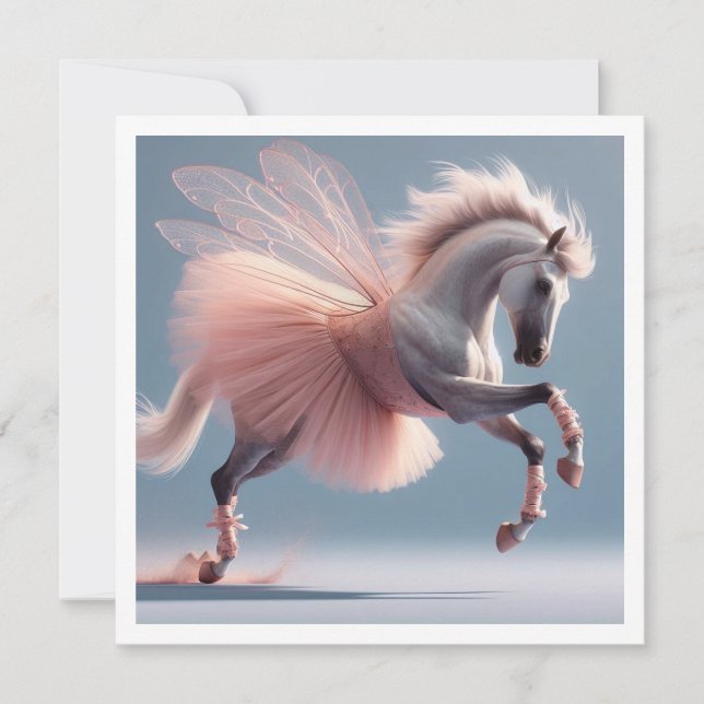 Låt oss dansa! Magisk hästdans ballet, Hästar  Inbjudningar (Framsida)