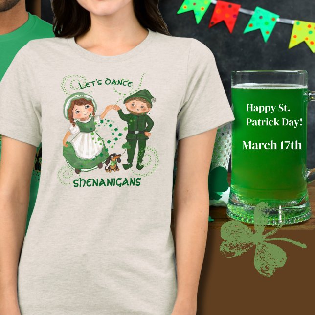 Låt oss dansk shenanigans t shirt (Let's dance shenanigans Tri-Blend shirt)