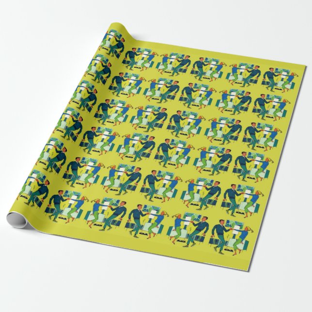 låt oss dansutskrift presentpapper (Utrullad)