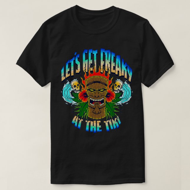 Låt oss dig frigöra dig vid Tikis sommarsurfing  T Shirt (Design framsida)