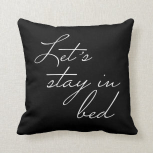 Låt oss dig i svartvitt och svartvitt och svart kudde