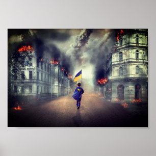 Låt oss dig vara fri från UKRAINA Poster