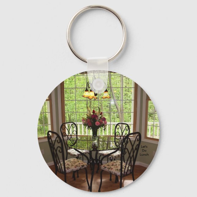 Låt oss Do Lunch Keychain Nyckelring (Framsida)