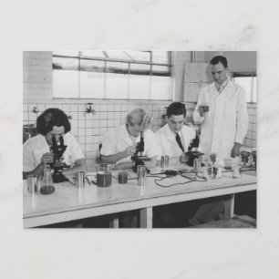 Låt oss Do Science - Vintage Photo Vykort