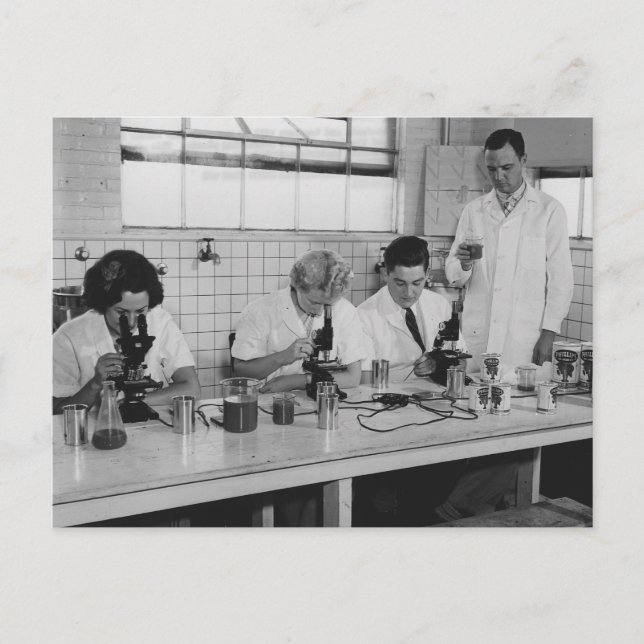 Låt oss Do Science - Vintage Photo Vykort (Framsida)