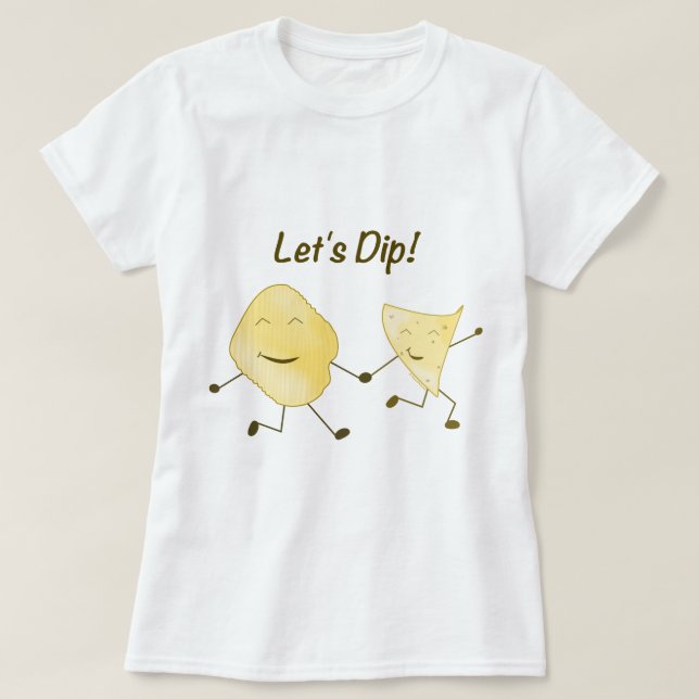 Låt oss doppa! t shirt (Design framsida)