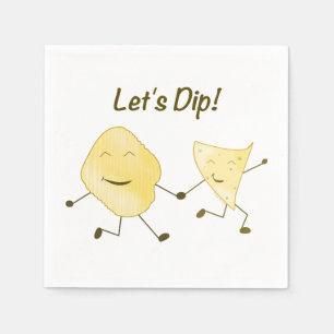 Låt oss doppa! (Tecknadpotatis & Tortillachip) Pappersservett