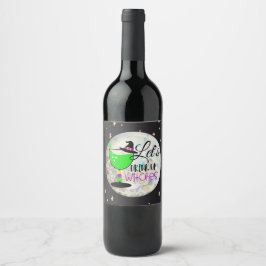 Låt oss Drag upp vitsar Vinflaska Etikett