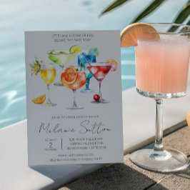Låt Oss Dricka En Drink! Cocktaildrycker Bröllopsf Inbjudningar