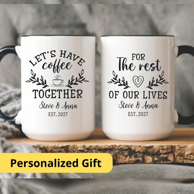 Låt oss dricka kaffe tillsammans, make och hustru  mugg (Skapare uppladdad)