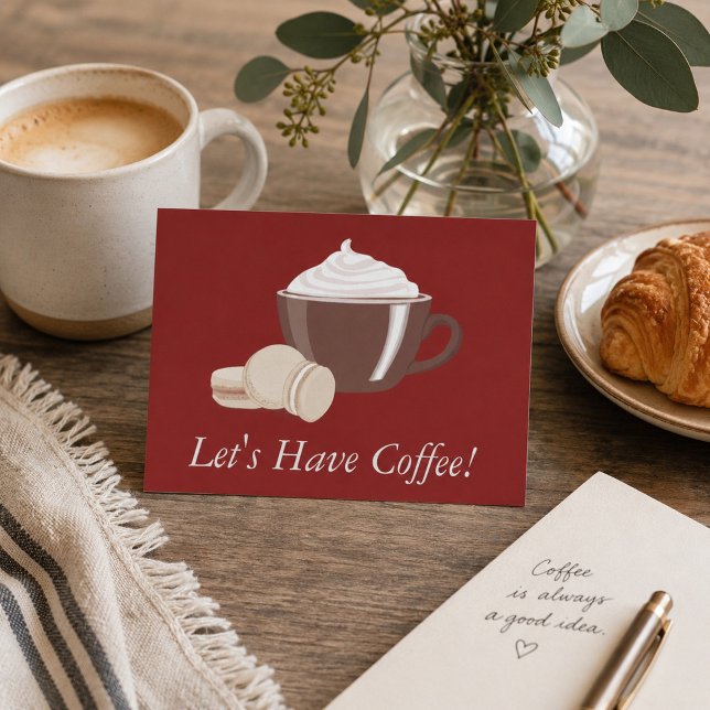 Låt Oss Dricka Kaffe Vykort (Skapare uppladdad)