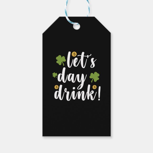 Låt oss dricka på St. Patrick's Day Presentetikett (Framsidan)
