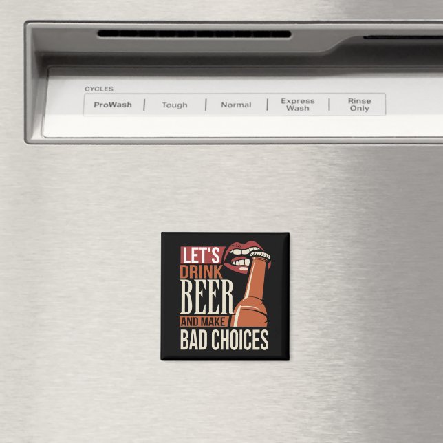 Låt oss Drink Beer Magnet (In Situ (Dishwasher))