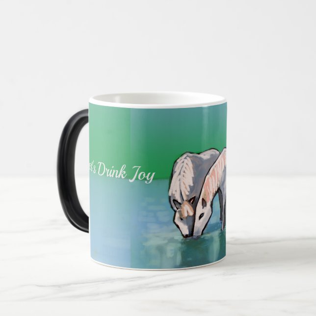Låt oss Drink Joy Magisk Mugg (Framsida vänster)