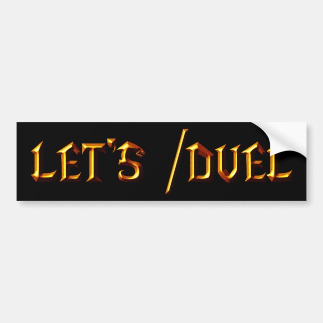 Låt oss /Duel Bildekal (Framsidan)