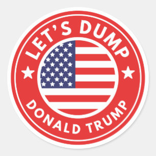 Låt oss Dump Donald Trump Runt Klistermärke