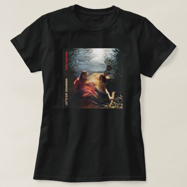Låt oss Eat Grandma Two Rosett band T Shirt (Design framsida)