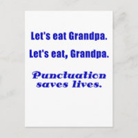 Låt oss eat Grandpa-interpunktion sparar liv