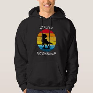 Låt oss eat Kids interpunktion Sparar liv Grammar  Hoodie
