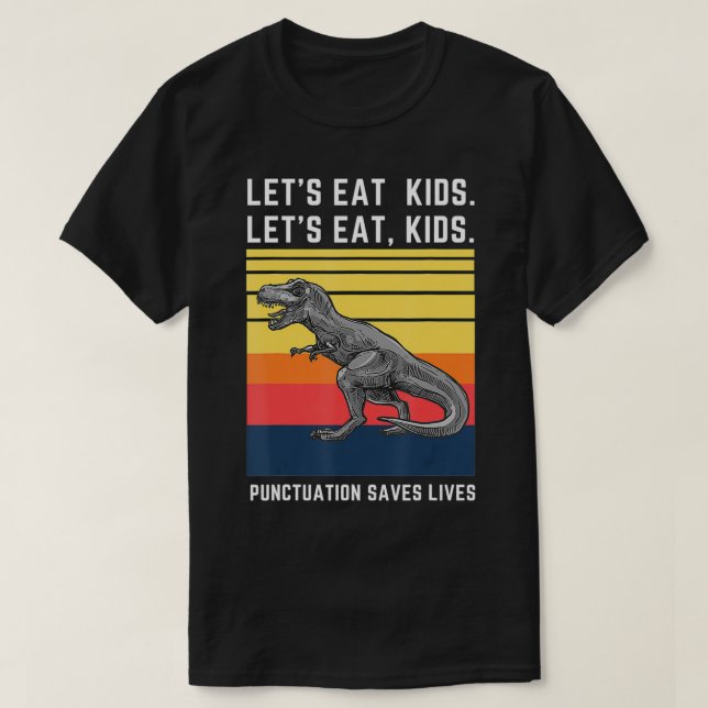 Låt oss eat Kids interpunktion Sparar liv Lundny G T Shirt (Design framsida)