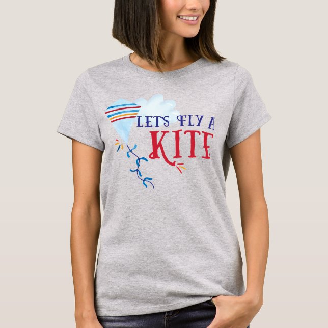 Låt oss en Kite Women's Shirt T Shirt (Framsida)
