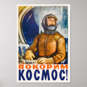 Låt oss erövra utrymme - sovjetisk poster