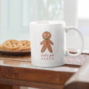 Låt oss få bakat Gingerbröd Cookie jul Jumbo Mugg