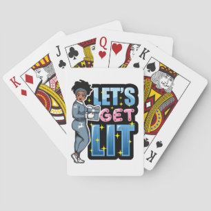 Låt oss få belysta svarta kvinnor. casinokort