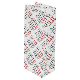 Låt oss få belysta Typografi och julgransLjus