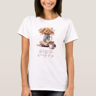 Låt oss få Borttappad - Bokar, kaffe och regnbåge T Shirt