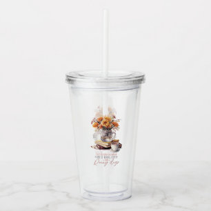 Låt oss få Borttappad - Bokar, kaffe och regnbåge Take Away Mugg