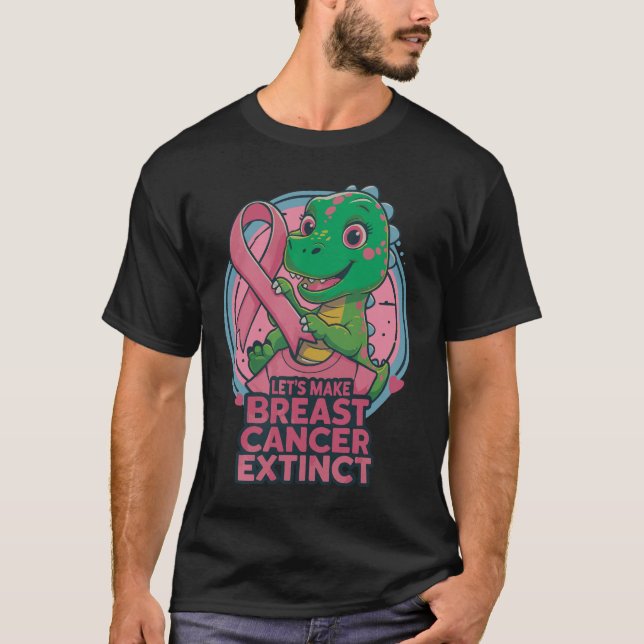Låt oss få bröstcancer att Utdöda bröstcancer T Shirt (Framsida)
