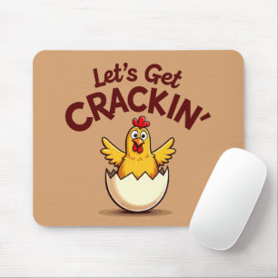 Låt oss få Crackin’ Funny Chicken Farm Pun Musmatta