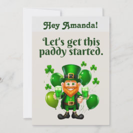 Låt oss få den här paddyresan - St. Patrick's Day Inbjudningar