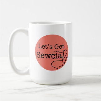 Låt oss få den Sewcial kaffemuggen Kaffemugg